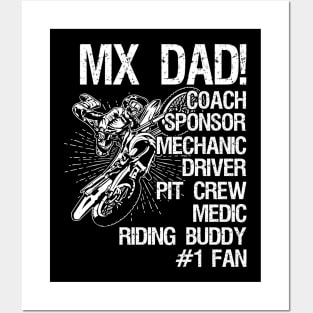 Motocross Mx Dad Posters and Art